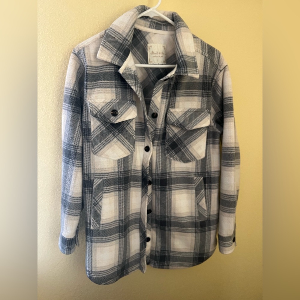 Oversized Altar’d State Cole Fleece Shacket Sz Small